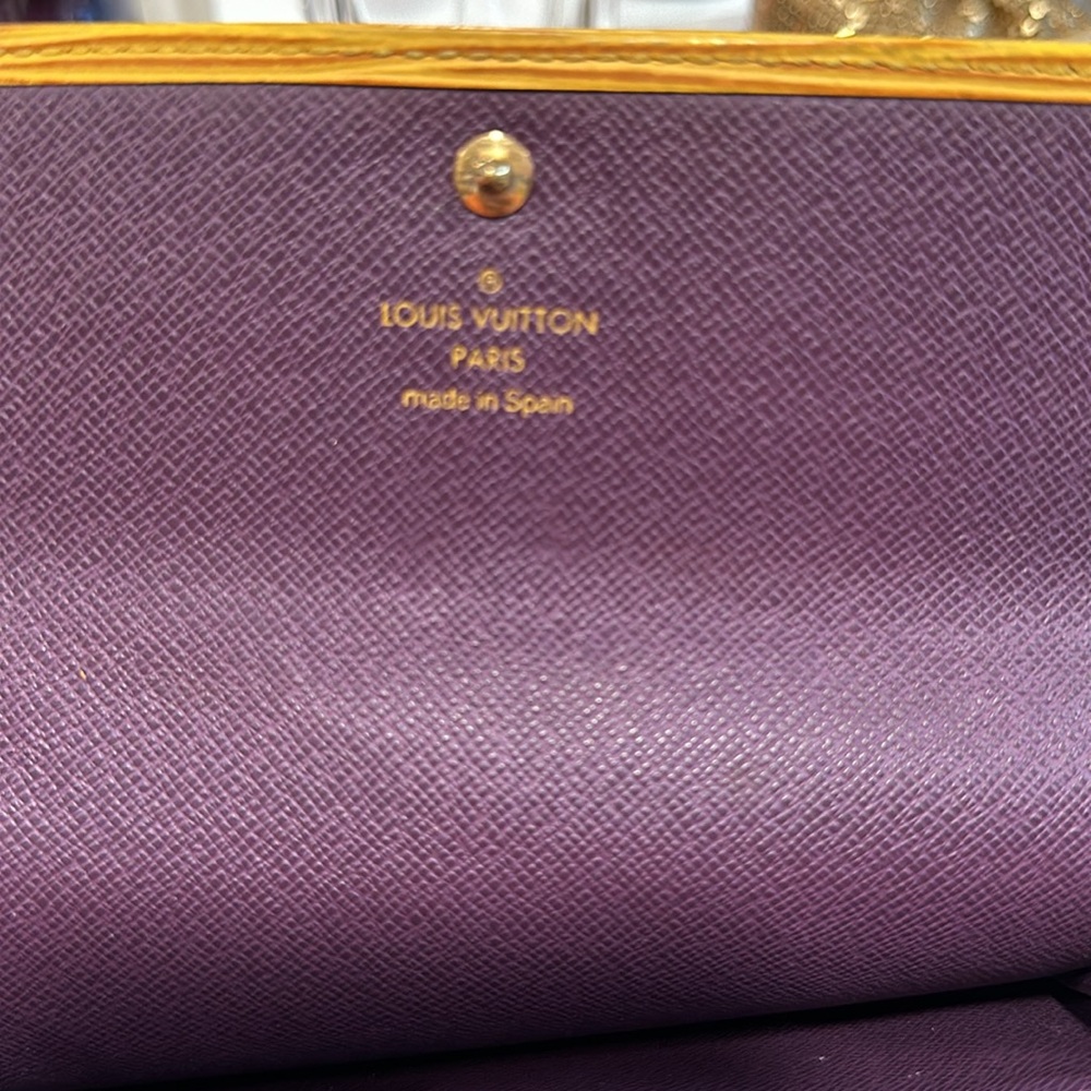 Louis Vuitton Yellow and Purple Clutch - Picture 10 of 10